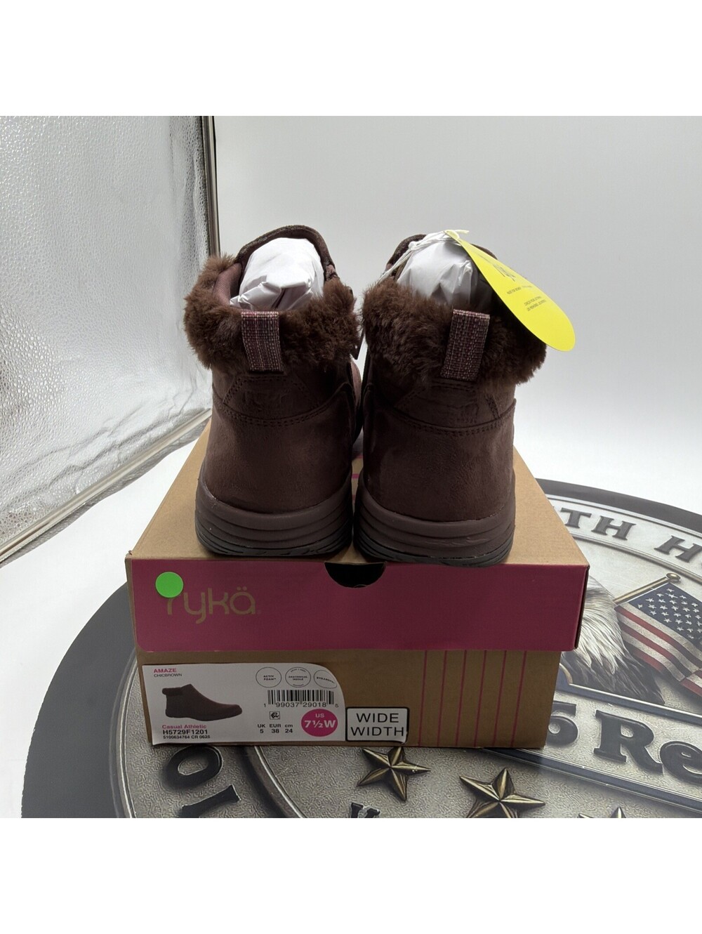 Ryka Women's Amaze Zip Short Boots Chicory Brown 7.5 W NWT - Picture 9 of 9